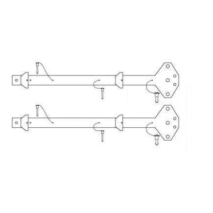 KV2 Audio Flybar 0003 VHD2.0 ARM Ramiona do podwieszania systemu VHD